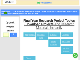 'iproject.com.ng' screenshot