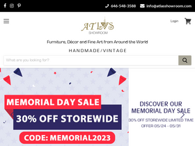 atlasshowroom.com homepage screenshot