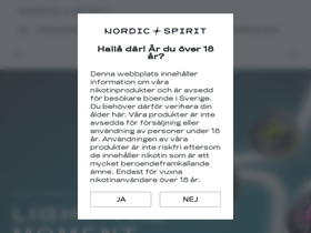 nordicspirit.se homepage screenshot