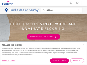 'quick-step.co.uk' screenshot