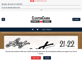 'cloutsnchara.com' screenshot