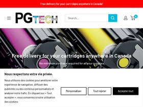 PG TECH website screenshot