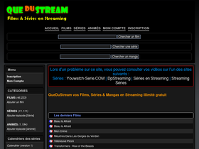 'quedustreaming.com' screenshot