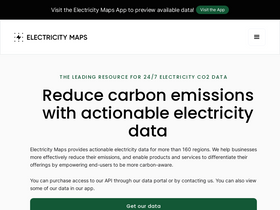 'electricitymap.org' screenshot