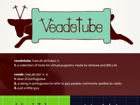 'veado.tube' screenshot