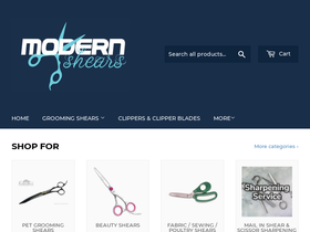 modernshears.com homepage screenshot