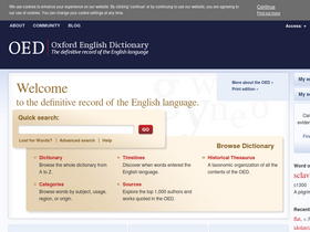 'oed.com' screenshot