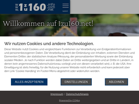 '1zu160.net' screenshot