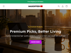 Maxoffer homepage screenshot