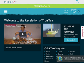 'meileaf.com' screenshot