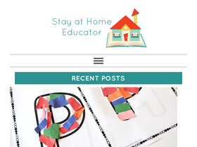 'stayathomeeducator.com' screenshot