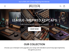 hextechkeys.com homepage screenshot