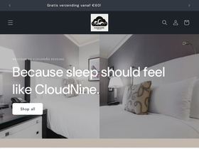 cloudninebedding.com homepage screenshot