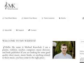 'michaelkravchuk.com' screenshot