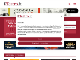 'teatro.it' screenshot
