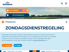 'waterbus.nl' screenshot