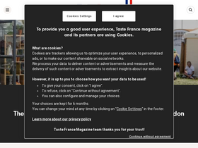 'tastefrance.com' screenshot