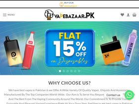 'vapebazaar.pk' screenshot