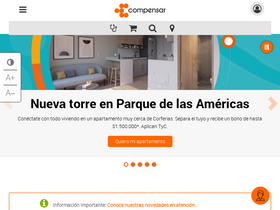 'compensar.com' screenshot