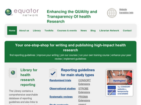 'equator-network.org' screenshot