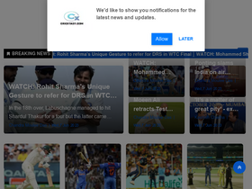 'cricxtasy.com' screenshot