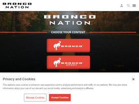 'thebronconation.com' screenshot