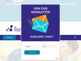 'pancreasfoundation.org' screenshot