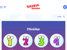 'ilkokulburada.com' screenshot