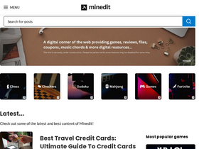 'minedit.com' screenshot