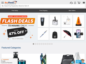 'anypromo.com' screenshot