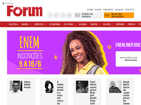 'revistaforum.com.br' screenshot