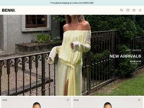 BENNI. website screenshot