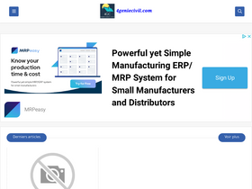 '4geniecivil.com' screenshot