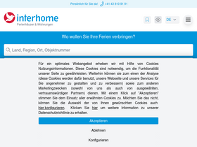 'interhome.ch' screenshot