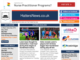 'hattersnews.co.uk' screenshot