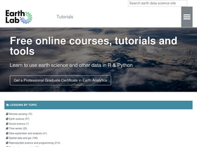 'earthdatascience.org' screenshot