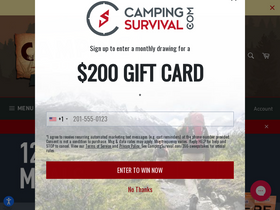 'campingsurvival.com' screenshot