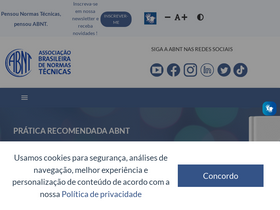 'abnt.org.br' screenshot