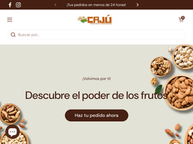 cajufrutossecos.com homepage screenshot