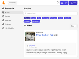 'glazy.org' screenshot