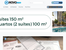 'novonoticias.com.br' screenshot