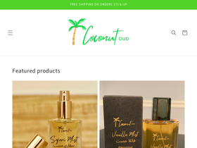 coconutoud.com homepage screenshot