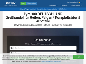 'tyre100.de' screenshot
