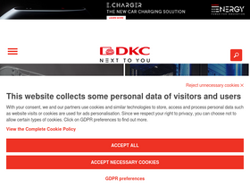 'dkceurope.com' screenshot