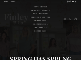 finleyandcoboutique.com homepage screenshot