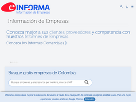 'einforma.co' screenshot