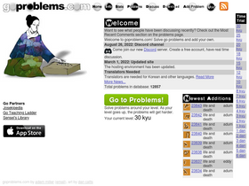 'goproblems.com' screenshot