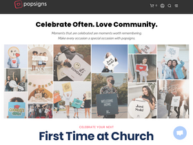 popsigns.co homepage screenshot