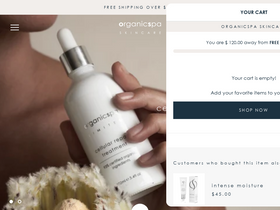 organicspa.com.au homepage screenshot