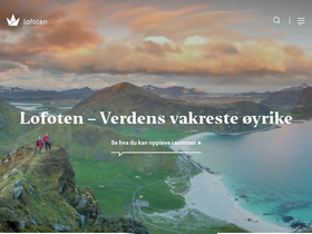 'visitlofoten.com' screenshot